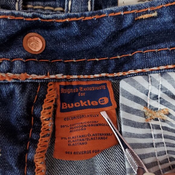 Rock Revival Womens Size 25X31.5 Kelly Boot Cut Blue Denim Jeans - Picture 12 of 14